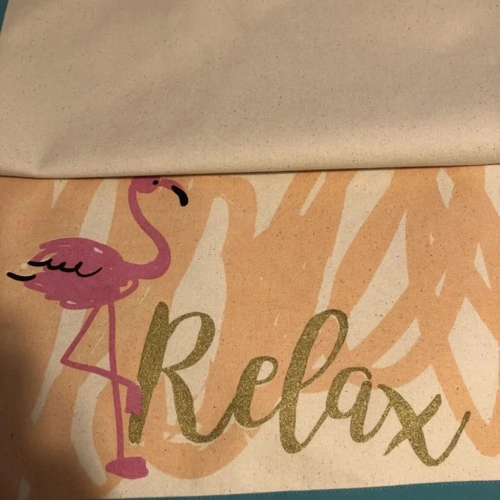 Bardwil Summer Placemats Relax Flamingo Lot Of 4 13x19